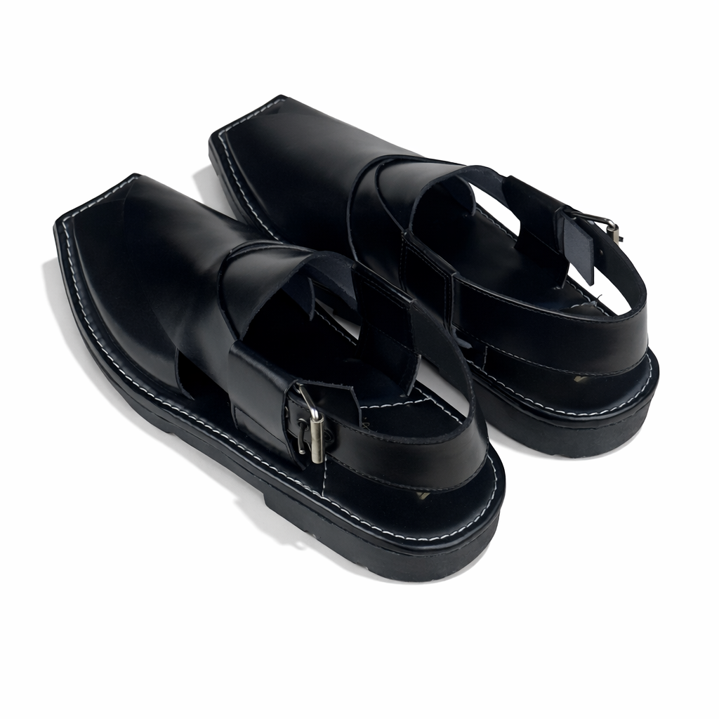 BLACK KAPTAN CHAPPAL #2160