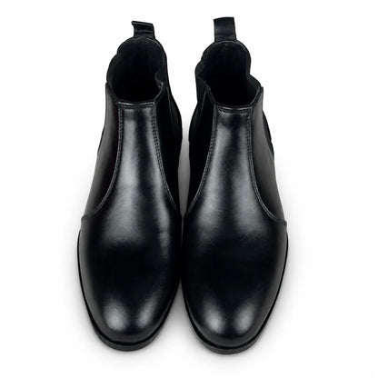 BLACK LEATHER CHELSEA