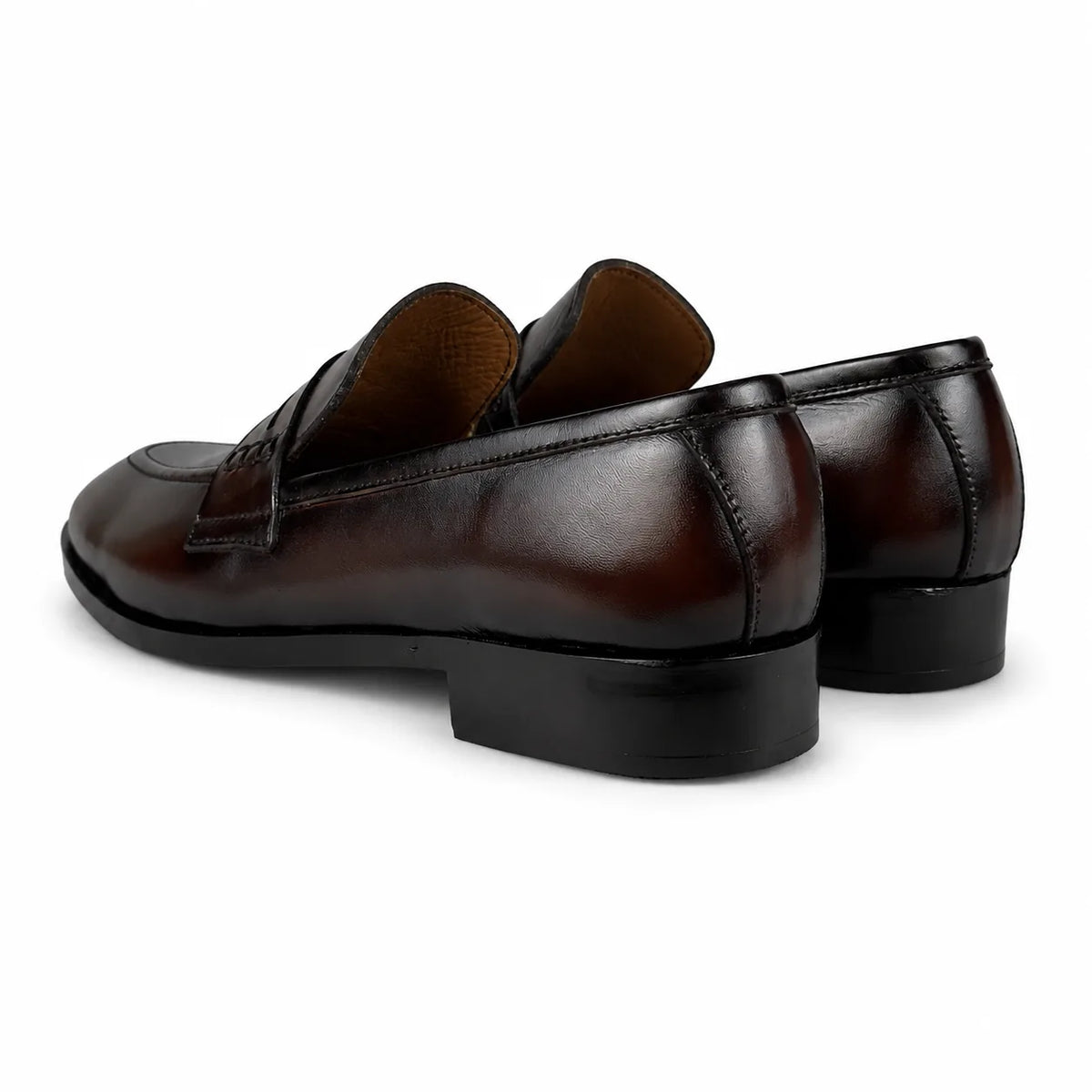 PENNY LEATHER LOAFER - BROWN