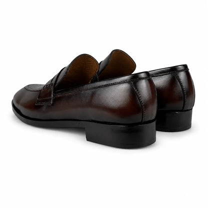 PENNY LEATHER LOAFER - BROWN