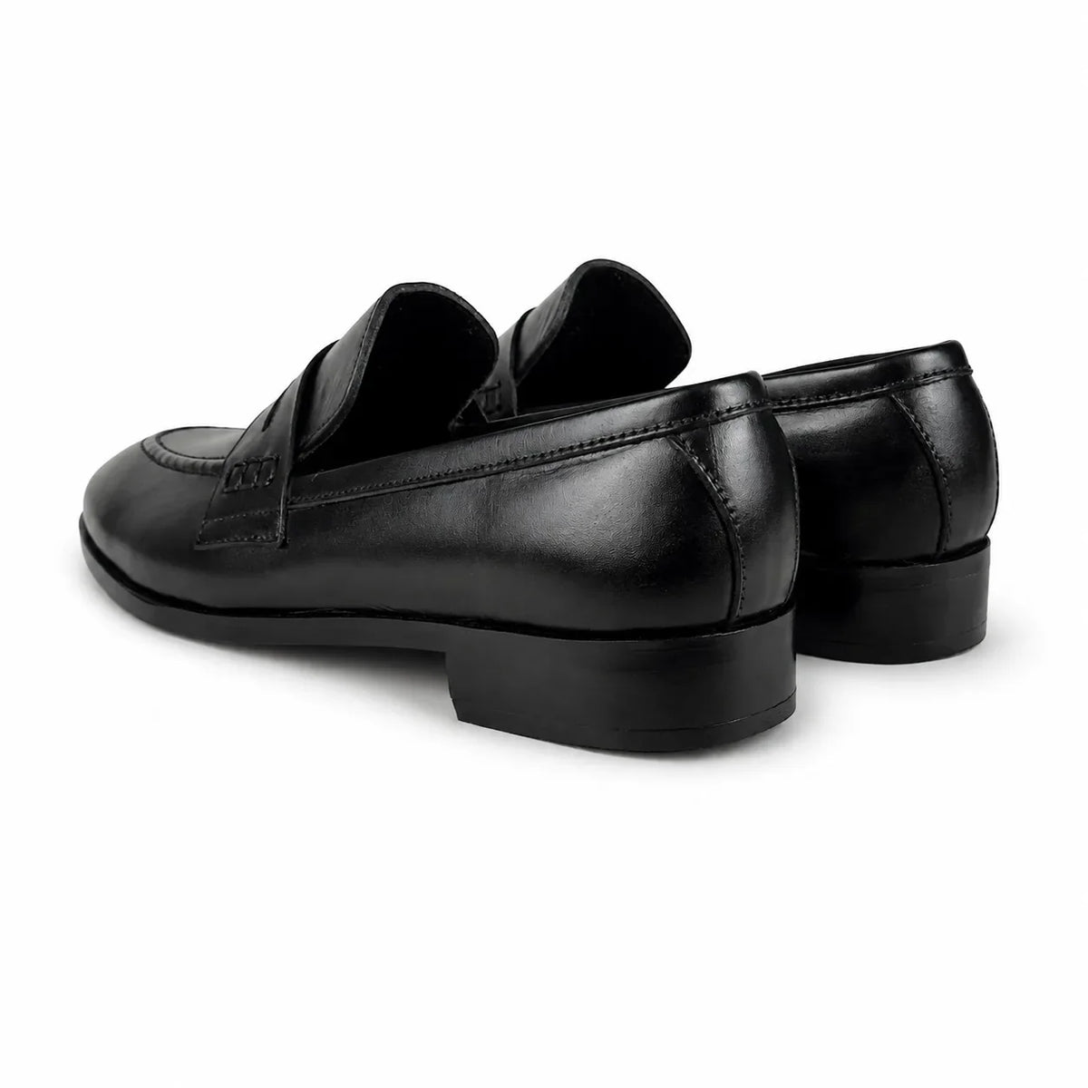 PENNY LEATHER LOAFER - BLACK