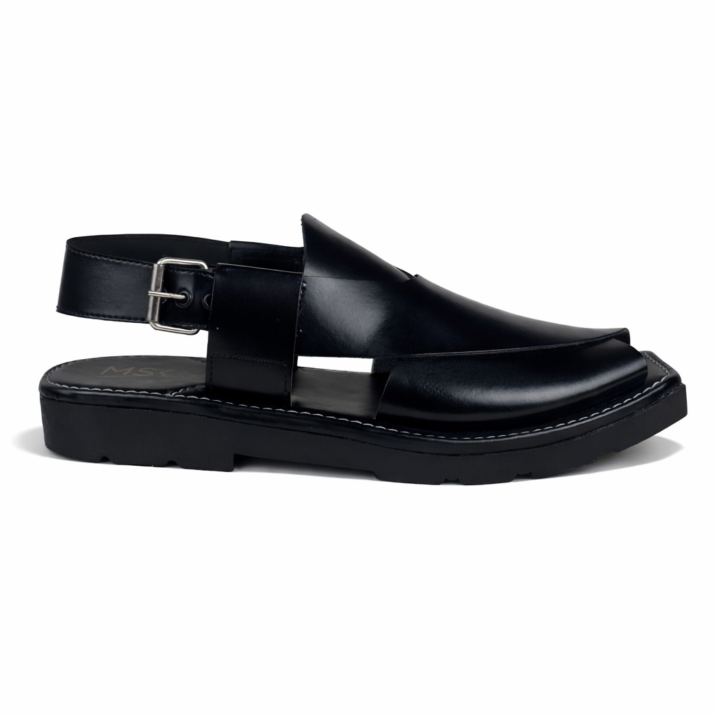 BLACK KAPTAN CHAPPAL #2160