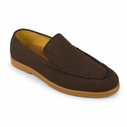 BROWN SUEDE MEDICATED LOAFER