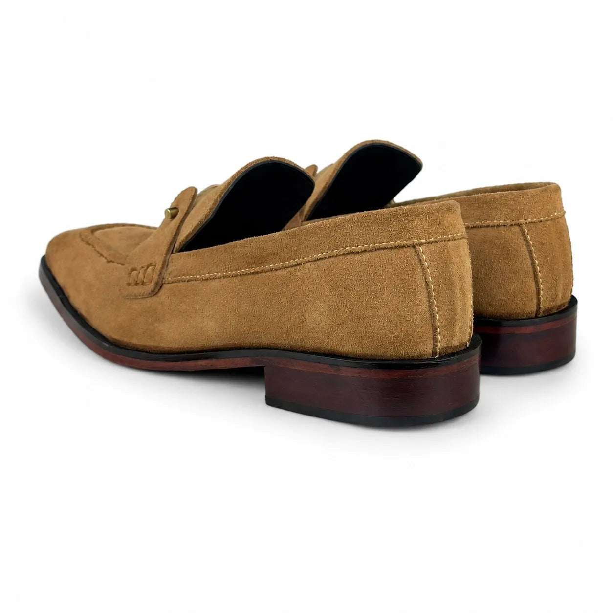ITALIAN TOE SUEDE LEATHER LOAFER - WARM BEIGE
