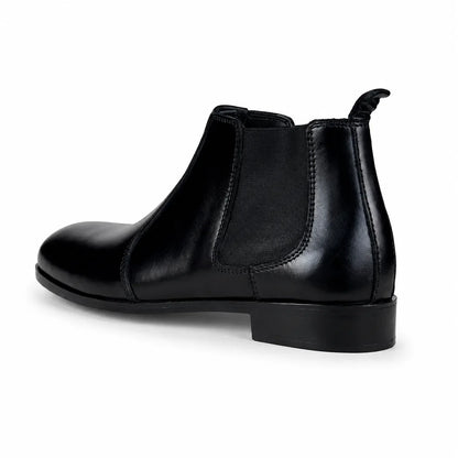 BLACK LEATHER CHELSEA