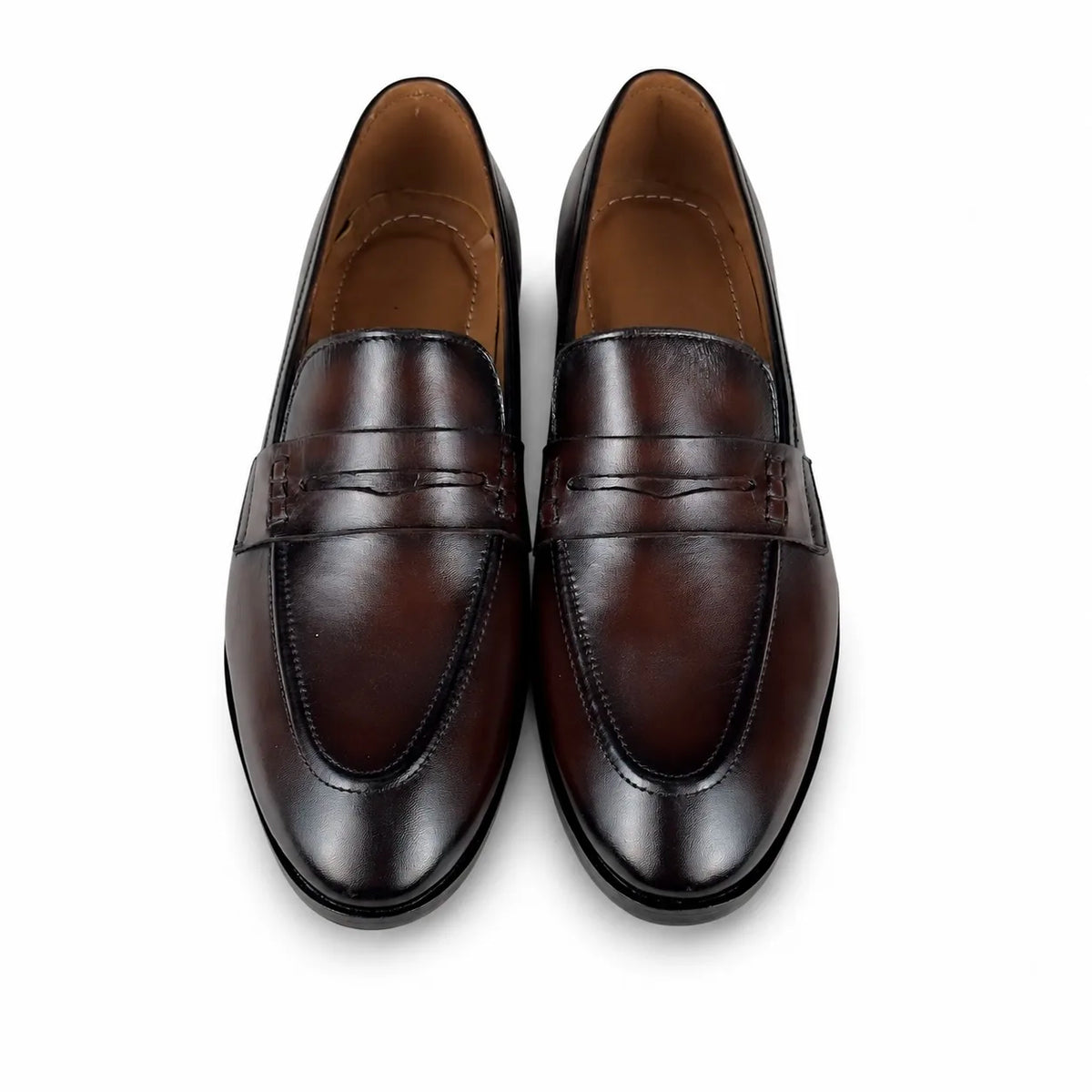PENNY LEATHER LOAFER - BROWN