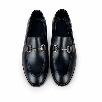 HORSEBIT LEATHER LOAFER - BLACK